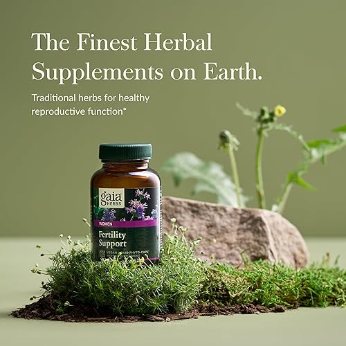 GAIA HERBS FERTILITY SUPPORT FOR WOMEN HORMONE BALANCE SUPPLEMENT WITH DANDELION, CHASTE TREE, 60 CA