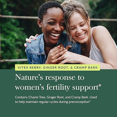 GAIA HERBS FERTILITY SUPPORT FOR WOMEN HORMONE BALANCE SUPPLEMENT WITH DANDELION, CHASTE TREE, 60 CA