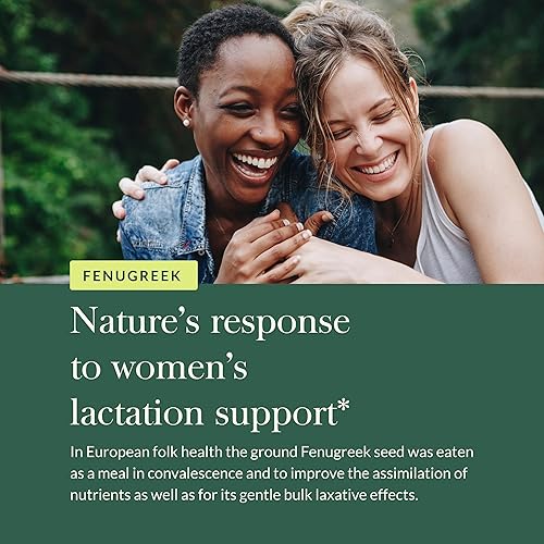 GAIA HERBS ORGANIC FENUGREEK SEED FOR LACTATION SUPPORT, 60 VEGAN CAPSULES, BREAST MILK AID