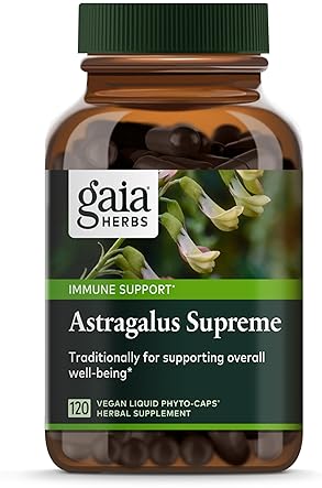 GAIA HERBS ASTRAGALUS SUPREME IMMUNE SUPPORT SUPPLEMENT 120 VEGAN CAPSULES, 30-DAY SUPPLY