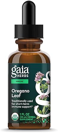 GAIA HERBS ORGANIC OREGANO LEAF EXTRACT IMMUNE SUPPORT HERBAL SUPPLEMENT, 1 FL OZ, 23 SERVINGS