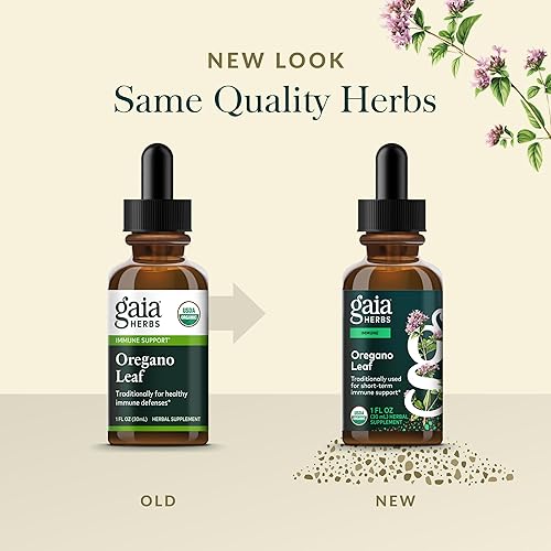 GAIA HERBS ORGANIC OREGANO LEAF EXTRACT IMMUNE SUPPORT HERBAL SUPPLEMENT, 1 FL OZ, 23 SERVINGS