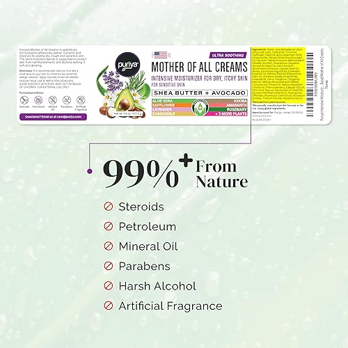 PURIYA MOTHER OF ALL CREAMS INTENSIVE MOISTURIZER WITH HONEY SHEA BUTTER FOR DRY, SENSITIVE SKIN