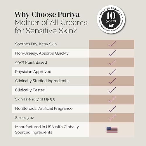 PURIYA MOTHER OF ALL CREAMS INTENSIVE MOISTURIZER WITH HONEY SHEA BUTTER FOR DRY, SENSITIVE SKIN