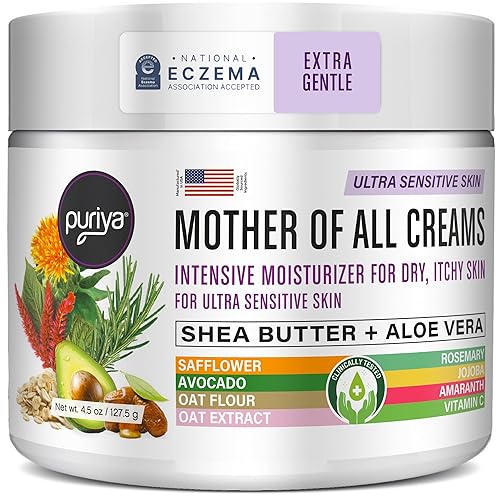 PURIYA ECZEMA CREAM 4.5OZ NEA ACCEPTED, FRAGRANCE-FREE, COLLOIDAL OATMEAL, DRY ITCHY SKIN RELIEF