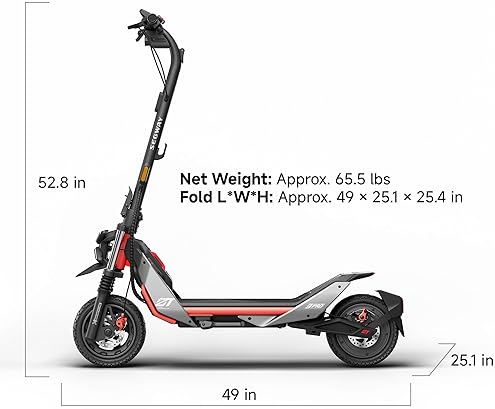 SEGWAY ZT3 PRO ELECTRIC SCOOTER FOR ADULTS, 24.9 MPH, 43.5 MILE RANGE, 1600W, UL CERTIFIED