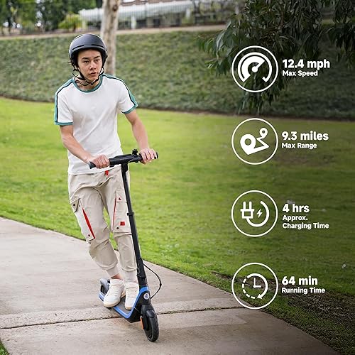 SEGWAY NINEBOT EKICKSCOOTER C2 PRO KIDS ELECTRIC SCOOTER, ADJUSTABLE HEIGHT, 6-14 YRS, 132 LBS, UL C
