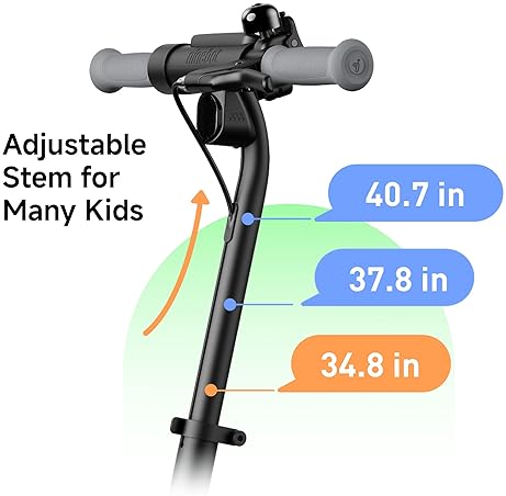 SEGWAY NINEBOT EKICKSCOOTER C2 PRO KIDS ELECTRIC SCOOTER, ADJUSTABLE HEIGHT, 6-14 YRS, 132 LBS, UL C
