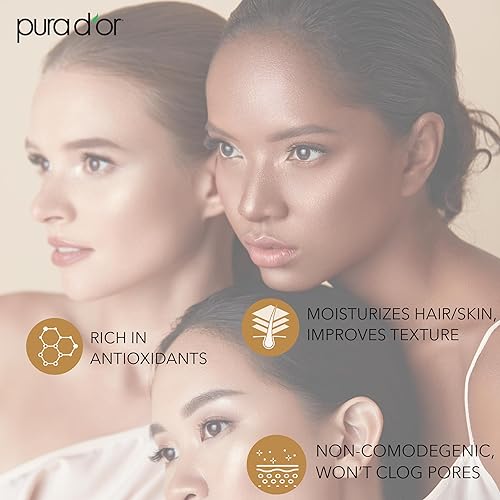 PURA DOR ORGANIC SUNFLOWER SEED OIL 16OZ 100 PURE COLD PRESSED CARRIER OIL FOR SKIN HAIR