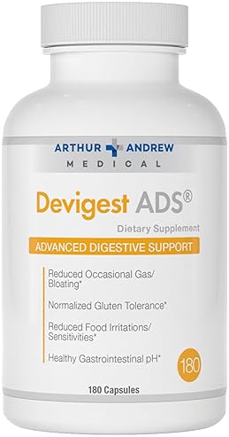 ARTHUR ANDREW MEDICAL ADVANCED VEGAN DIGESTIVE SUPPORT, LACTOSE RELIEF, 180 CAPS
