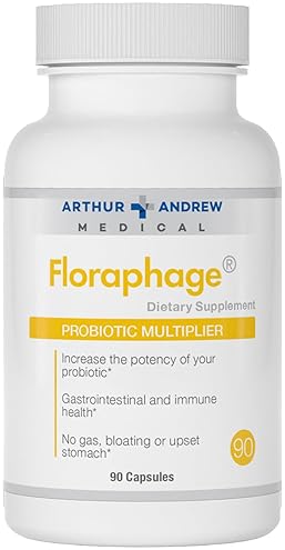 ARTHUR ANDREW MEDICAL FLORAPHAGE PREBIOTIC PROBIOTIC MULTIPLIER 90 CAPSULES, GUT HEALTH SUPPORT