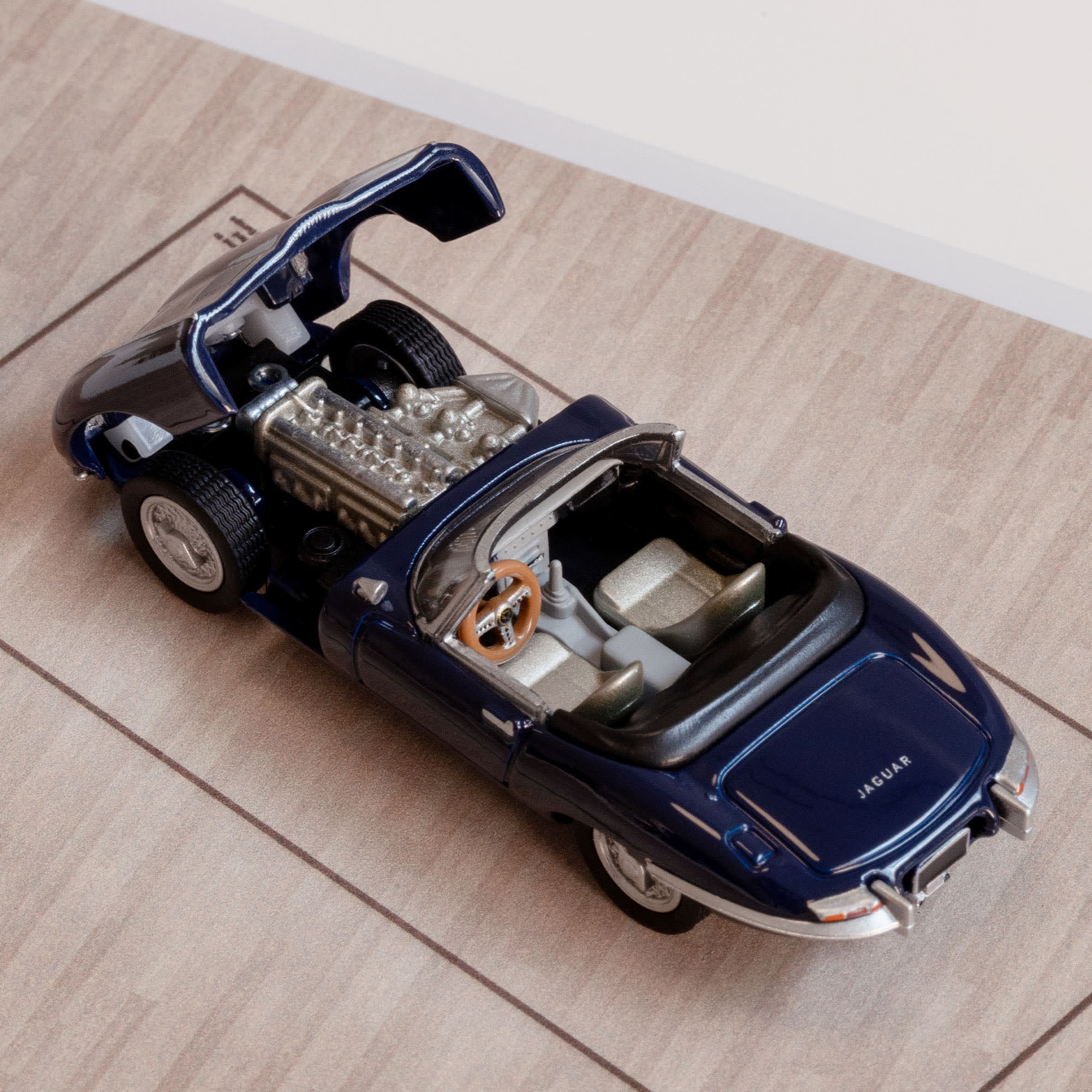MATTEL HOT WHEELS X MOMA JAGUAR E-TYPE ROADSTER