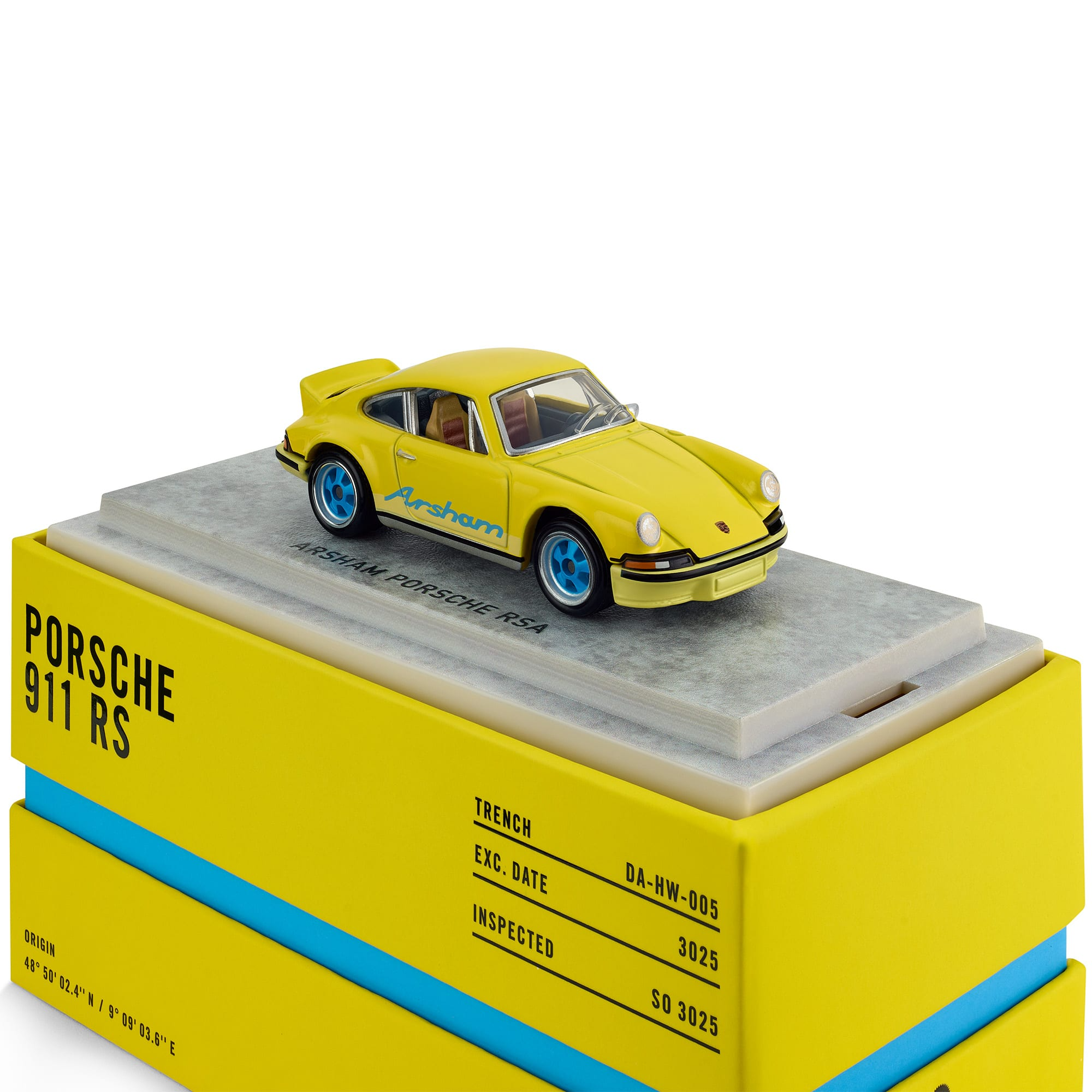MATTEL HOT WHEELS X DANIEL ARSHAM 1973 PORSCHE 911 RSA COLLECTIBLE DIECAST