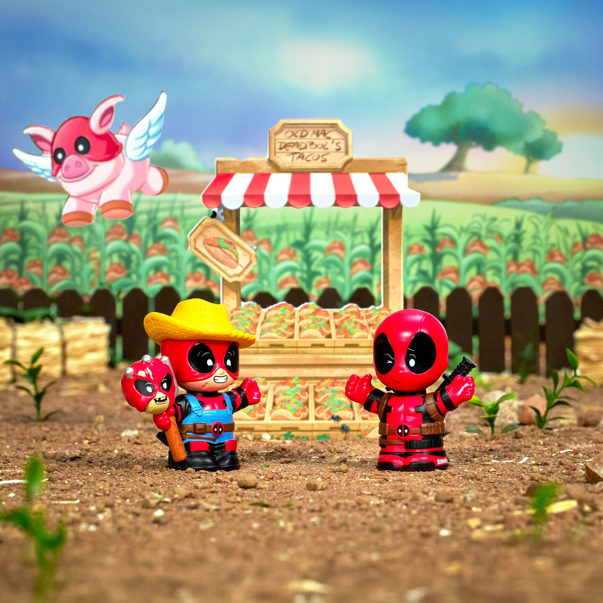 LITTLE PEOPLE COLLECTOR DEADPOOL COLLECTIBLE SET