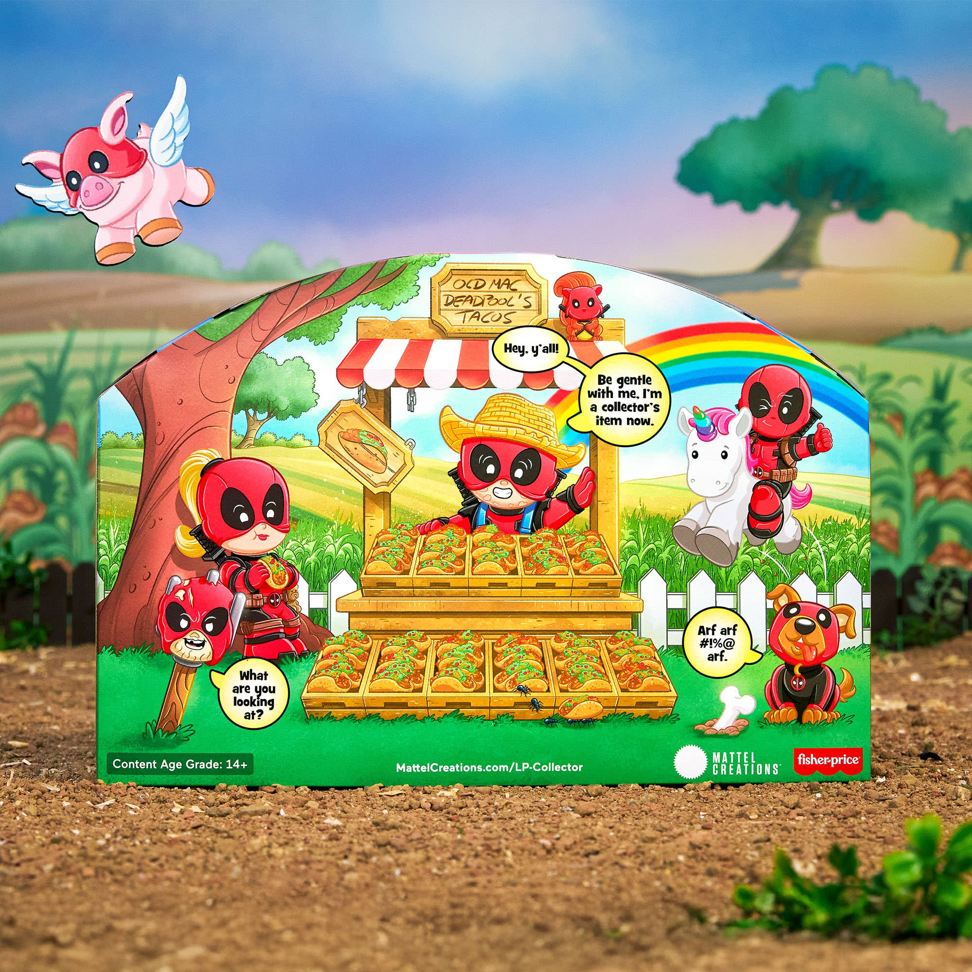 LITTLE PEOPLE COLLECTOR DEADPOOL COLLECTIBLE SET