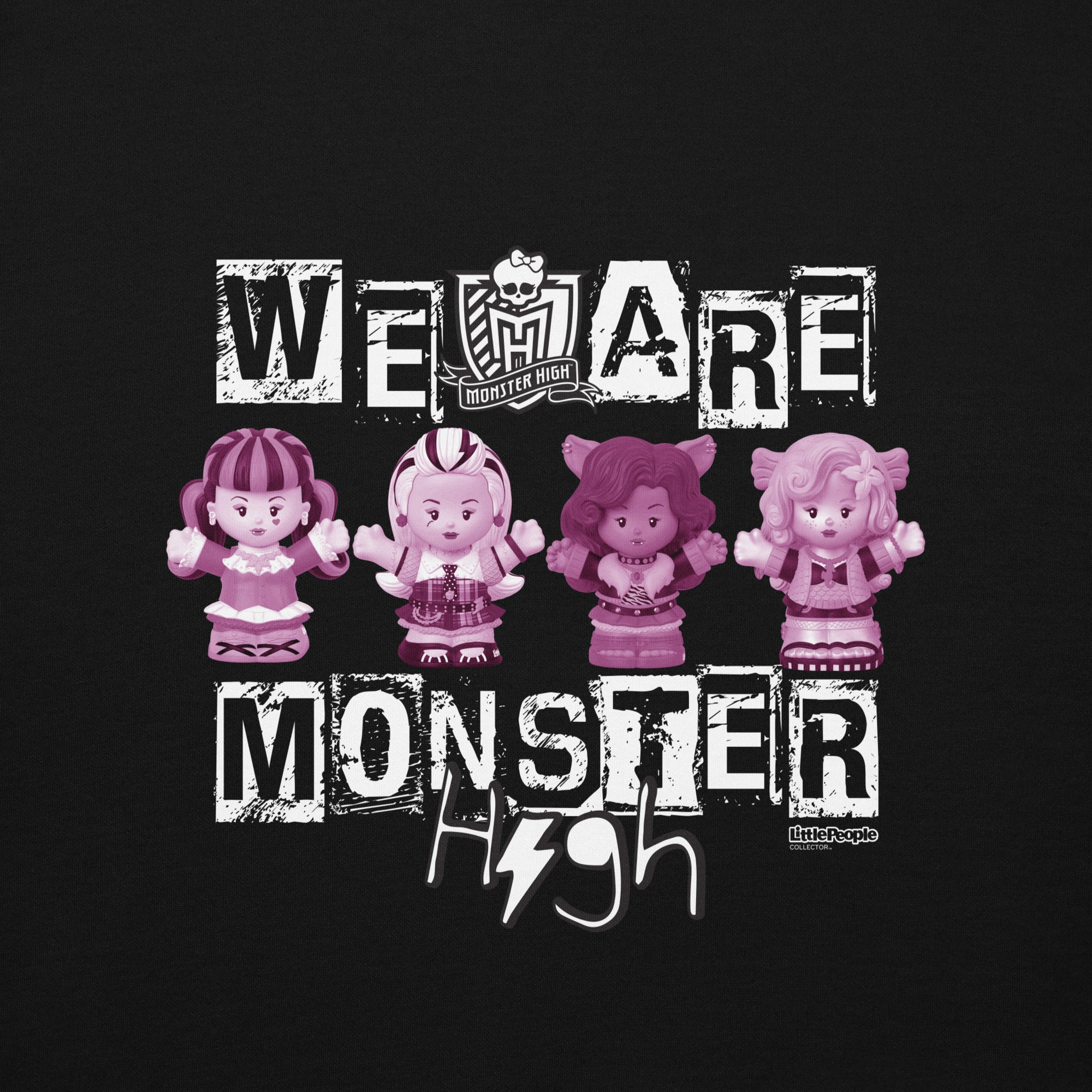 LITTLE PEOPLE COLLECTOR MONSTER HIGH BLACK HOODIE