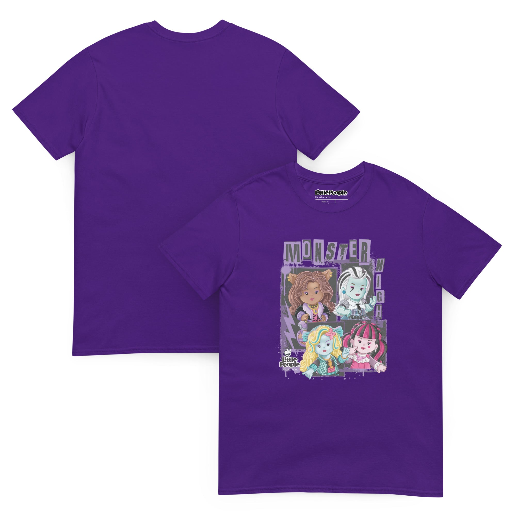 LITTLE PEOPLE COLLECTOR MONSTER HIGH PURPLE T-SHIRT