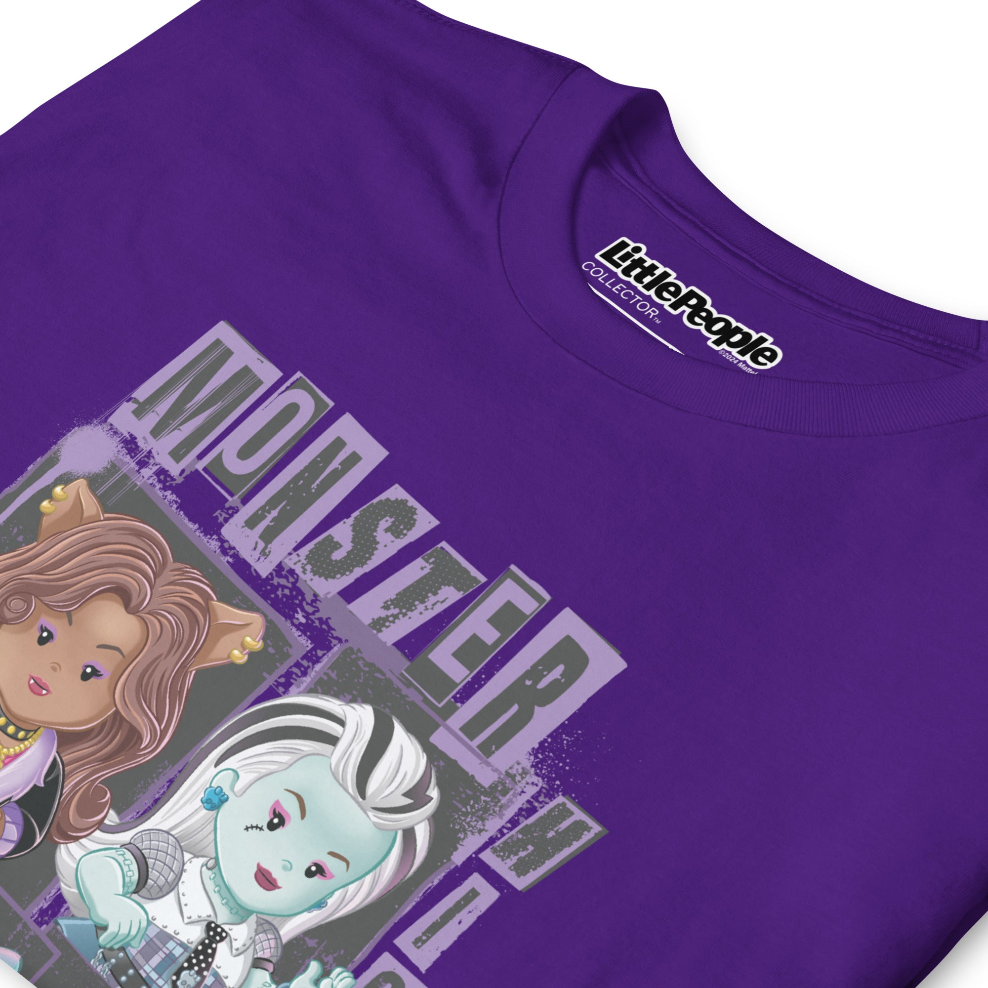 LITTLE PEOPLE COLLECTOR MONSTER HIGH PURPLE T-SHIRT
