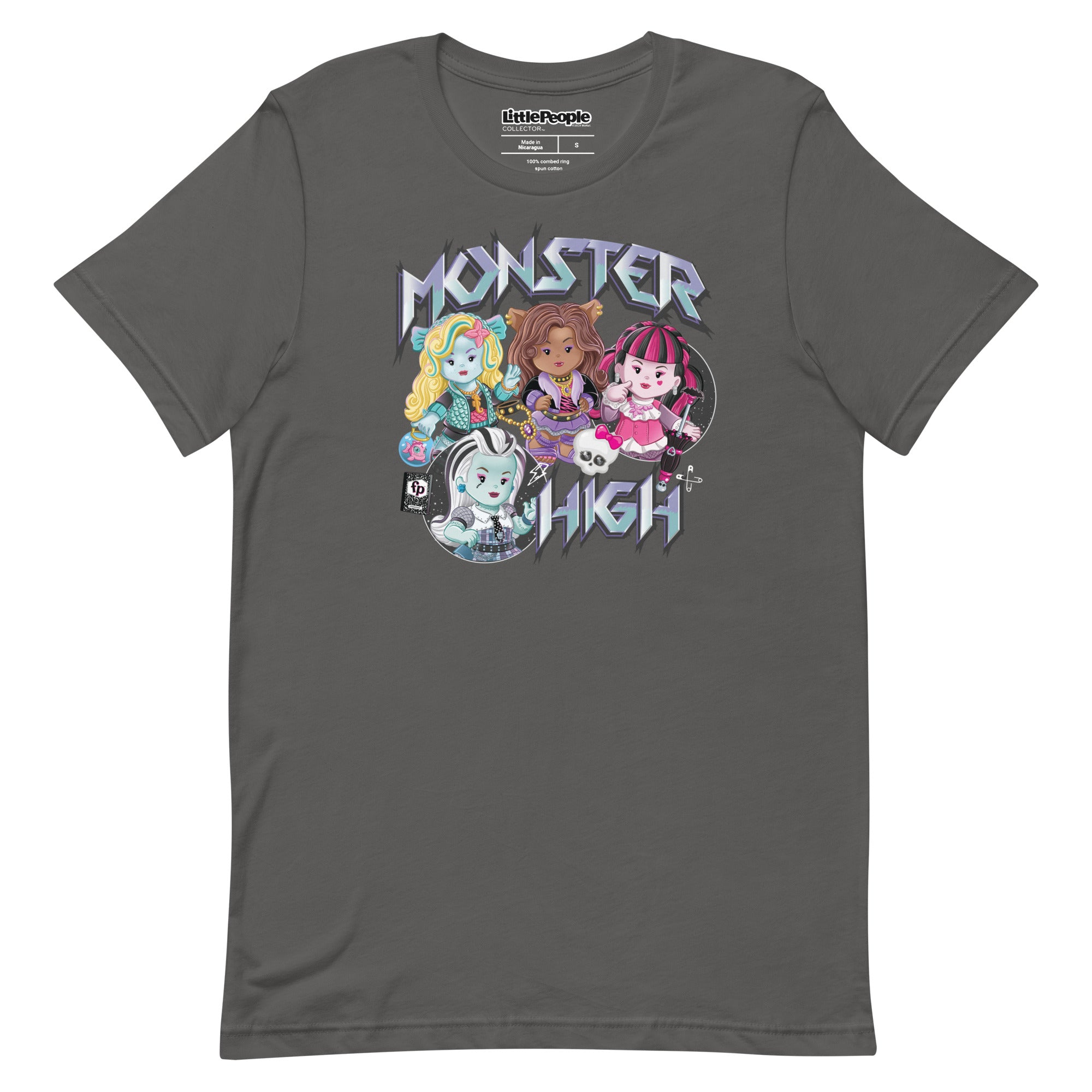 LITTLE PEOPLE COLLECTOR MONSTER HIGH GREY T-SHIRT