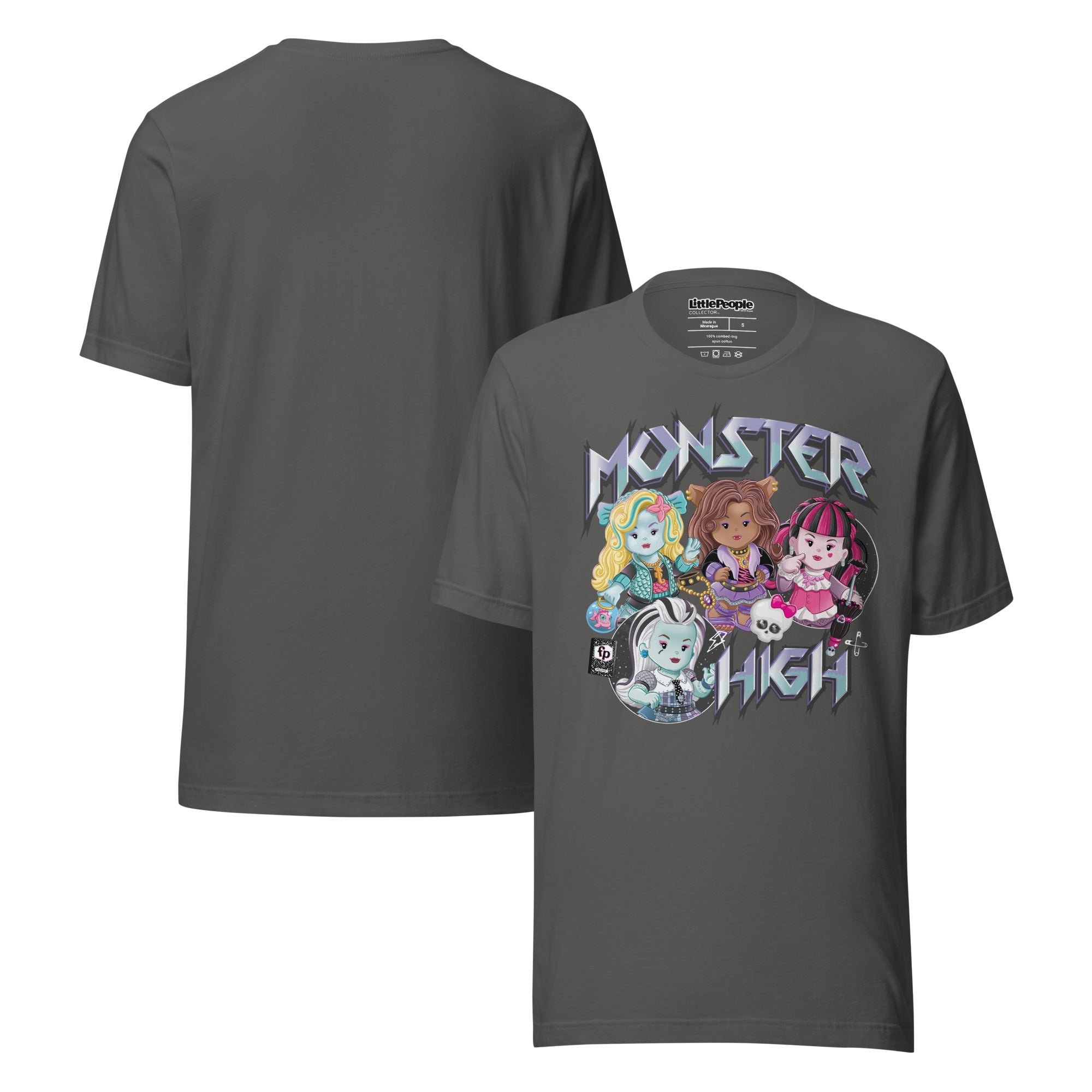 LITTLE PEOPLE COLLECTOR MONSTER HIGH GREY T-SHIRT