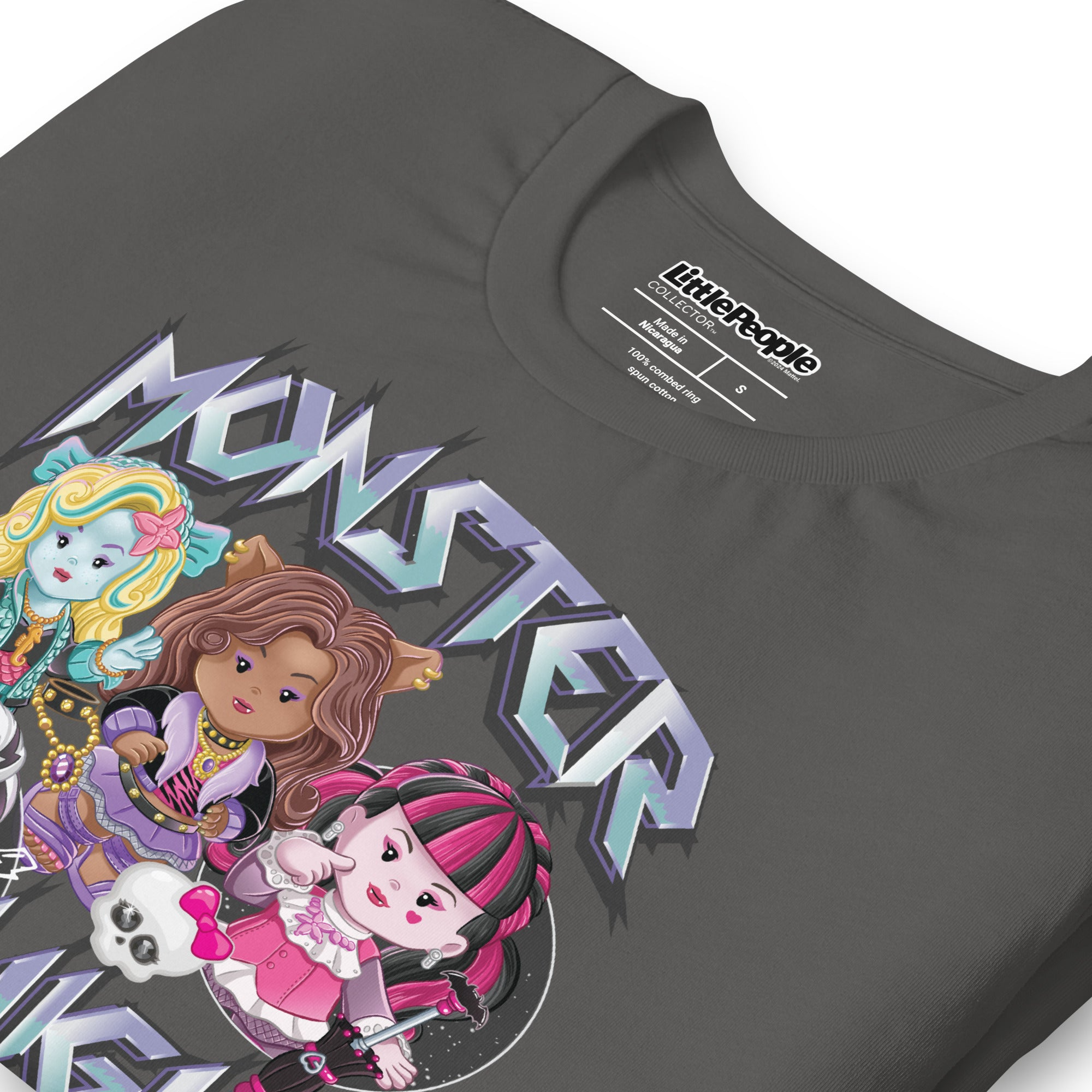 LITTLE PEOPLE COLLECTOR MONSTER HIGH GREY T-SHIRT