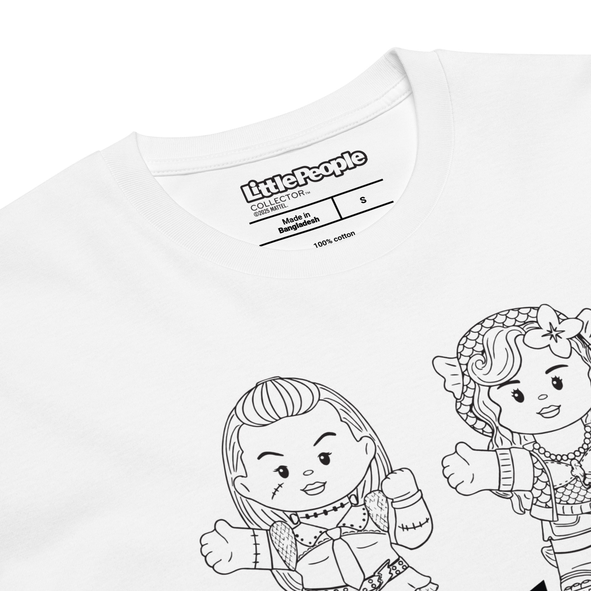 LITTLE PEOPLE COLLECTOR MC REVEALED FAN DESIGNED WHITE T-SHIRT