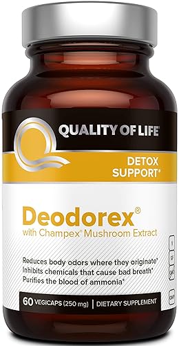 QUALITY OF LIFE ALL NATURAL IMMUNE SUPPORT DETOX BUNDLE KINOKO PLATINUM AHCC MUSHROOM DEODOREX SUPPLEMENT