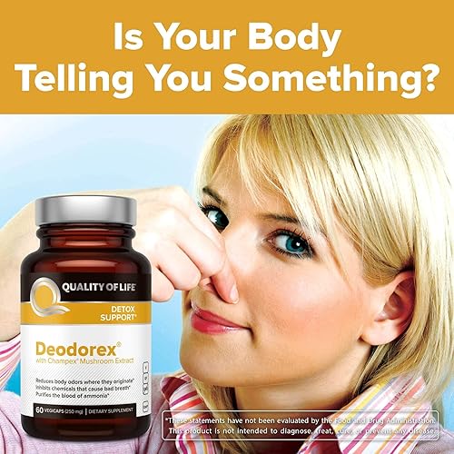 QUALITY OF LIFE ALL NATURAL IMMUNE SUPPORT DETOX BUNDLE KINOKO PLATINUM AHCC MUSHROOM DEODOREX SUPPLEMENT