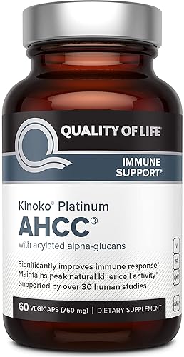 QUALITY OF LIFE ALL-NATURAL IMMUNE SUPPORT DETOX BUNDLE AHCC KINOKO PLATINUM MUSHROOM EXTRACT DEODOREX SUPPLEMENTS