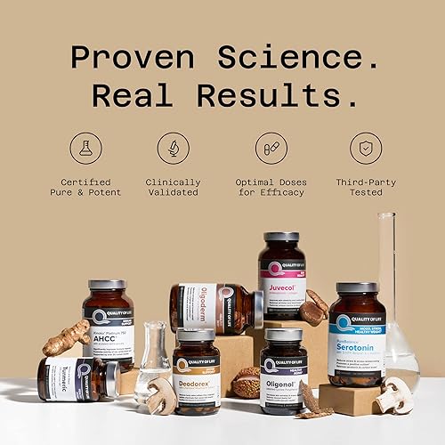 QUALITY OF LIFE AHCC KINOKO PLATINUM MUSHROOM EXTRACT VITAMIN C IMMUNO COMPLEX IMMUNE SUPPORT BUNDLE