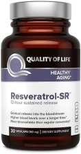 QUALITY OF LIFE NATURAL ANTI-AGING SUPPLEMENT, 30 VEGICAPS, EXTENDED RELEASE