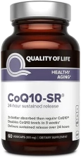 QUALITY OF LIFE COQ10 100MG SUSTAINED RELEASE SUPPLEMENT ENHANCED ABSORPTION, ENERGY IMMUNE SUPPORT, 60 CAPS