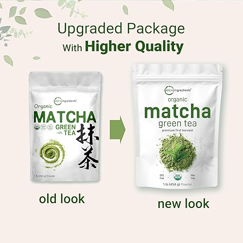 MICRO INGREDIENTS ORGANIC JAPANESE MATCHA GREEN TEA POWDER, 1 LB FIRST HARVEST, PURE, NON-GMO, CULINARY GRADE