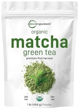 MICRO INGREDIENTS ORGANIC JAPANESE MATCHA GREEN TEA POWDER, 1 LB FIRST HARVEST, PURE, NON-GMO, CULINARY GRADE