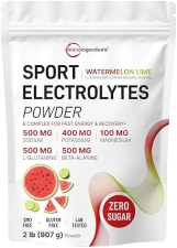MICRO INGREDIENTS POWDER 2 LBS, 90 SERVINGS, SUGAR FREE, HYDRATION, WATERMELON LIME, NON-GMO, GLUTEN FREE