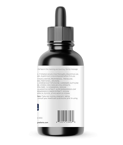 MICRO INGREDIENTS HYALURONIC ACID SERUM 4OZ 4 TYPES HA 2 WITH VITAMIN B5 C E, WITCH HAZEL, CENTELLA HYDRATING, OIL-FRE