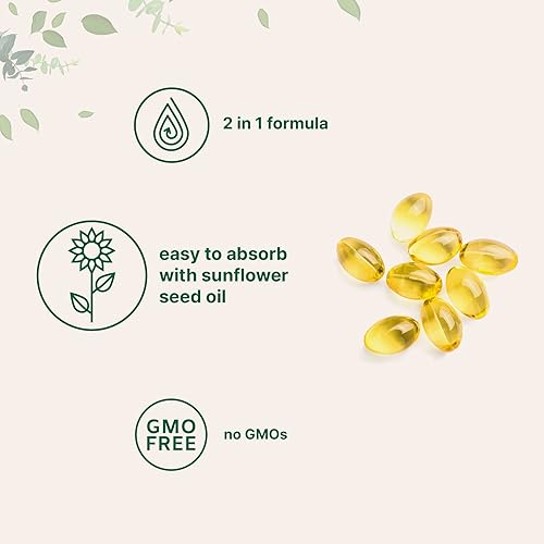 MICRO-INGREDIENTS VITAMIN D3 5000 IU K2 MK-7 100 MCG, 300 SOFTGELS EXTRA STRENGTH, NON-GMO, GLUTEN FREE