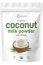 MICRO-INGREDIENTS ORGANIC COCONUT MILK POWDER 2LB PLANT-BASED CREAMER FOR COFFEE, TEA SMOOTHIES, KETO, NON-GMO