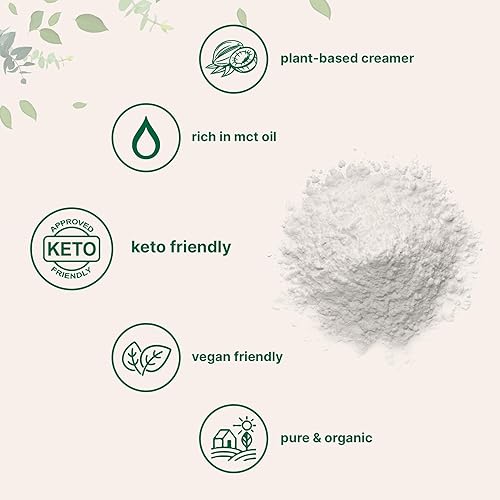 MICRO-INGREDIENTS ORGANIC COCONUT MILK POWDER 2LB PLANT-BASED CREAMER FOR COFFEE, TEA SMOOTHIES, KETO, NON-GMO
