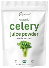 MICRO INGREDIENTS ORGANIC CELERY JUICE POWDER 20OZ COLD PRESSED, DETOX, IMMUNE SUPPORT, VEGAN, 70 SERVINGS