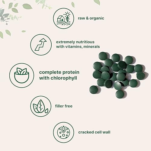 MICRO INGREDIENTS ORGANIC CHLORELLA TABLETS 500MG, 720 COUNT, BROKEN CELL WALL, VEGAN PROTEIN, NON-GMO SUPERFOOD