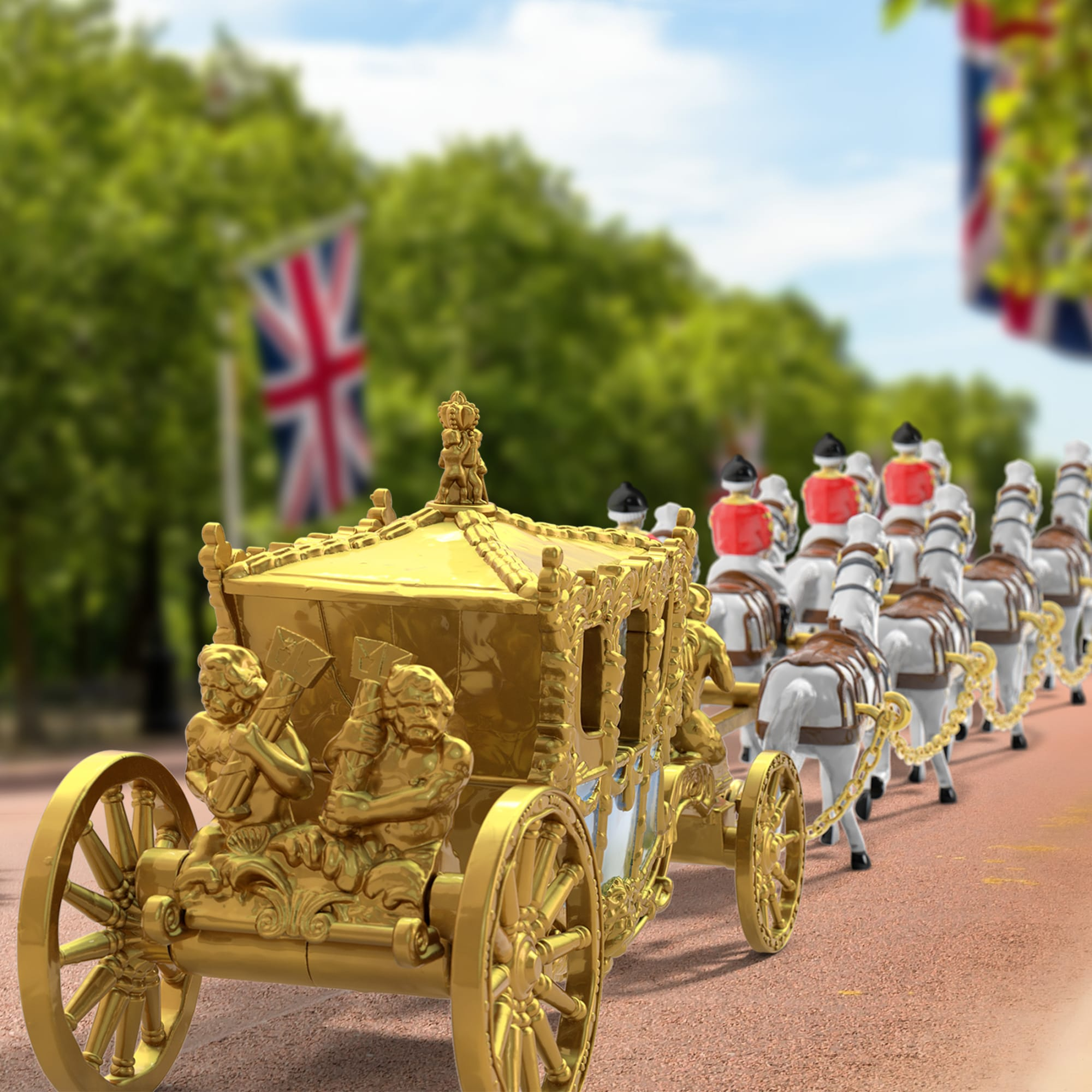 MATCHBOX COLLECTORS CORONATION GOLD STATE COACH COLLECTIBLE DIECAST