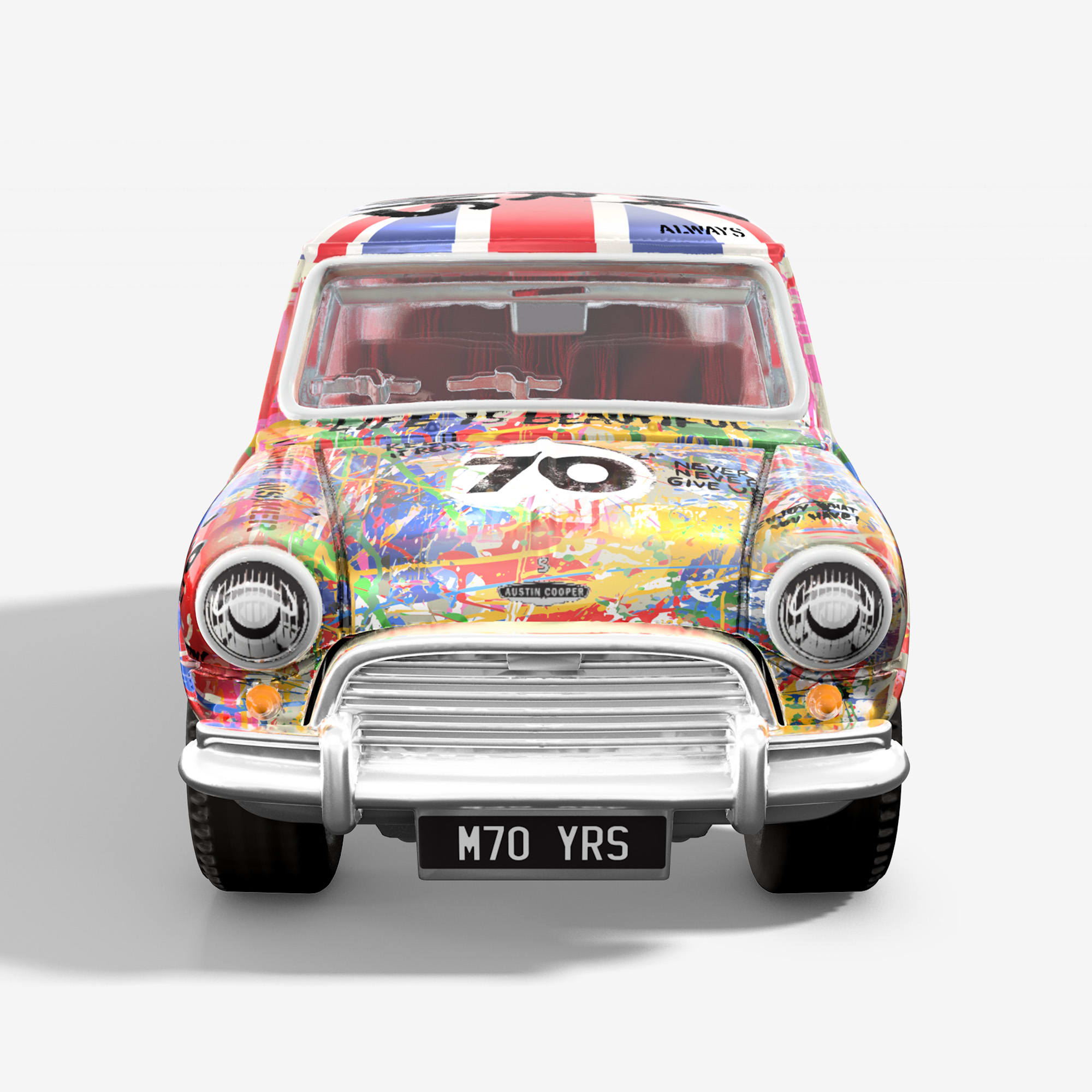 MATCHBOX X MR BRAINWASH 1964 AUSTIN MINI COOPER S COLLECTIBLE DIECAST