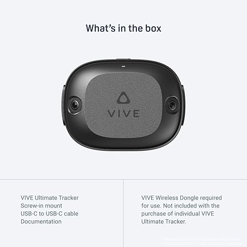 HTC VIVE ULTIMATE TRACKER PRECISION MOTION TRACKER FOR VR GAMING, FITNESS FULL-BODY TRACKING