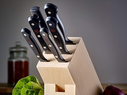 WUSTHOF GOURMET 3-INCH SPEAR POINT PARING KNIFE, PRECISION STAINLESS STEEL BLADE, BLACK HANDLE