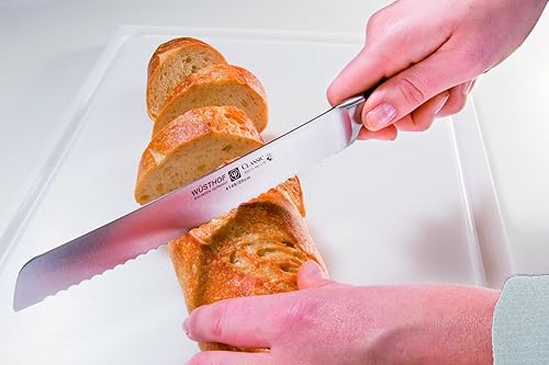 WUSTHOF CLASSIC 8-INCH BREAD KNIFE SERRATED GERMAN STEEL KITCHEN KNIFE FOR SLICING BREAD