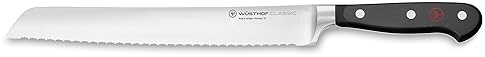 WUSTHOF CLASSIC 9-INCH BREAD KNIFE, SERRATED STAINLESS STEEL BLADE, SILVER HANDLE