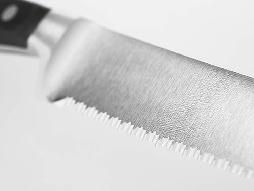 WUSTHOF CLASSIC 9-INCH BREAD KNIFE, SERRATED STAINLESS STEEL BLADE, SILVER HANDLE