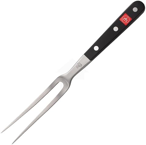 WUSTHOF CLASSIC CURVED MEAT FORK PRECISION STAINLESS STEEL CARVING FORK FOR GRILLING SERVING