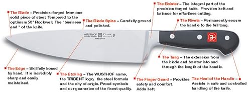 WUSTHOF CLASSIC CURVED MEAT FORK PRECISION STAINLESS STEEL CARVING FORK FOR GRILLING SERVING